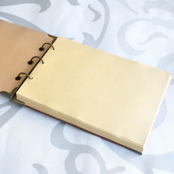 6.1*8.6 cm Personalizate Nunta de Piele carte de Oaspeti Rustic din Piele Carte de Oaspeti de Dimensiune A5 Personalizate cu Nume si Data