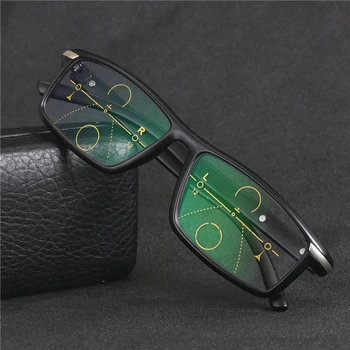 Multifocală progresivă ochelari de Tranziție ochelari de Soare Fotocromatică Ochelari de Citit Bărbați Puncte pentru Cititor în Apropiere de Far vedere dioptrii