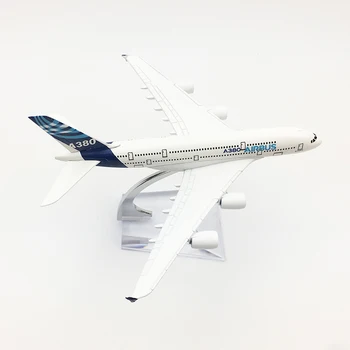 Transport gratuit A380 prototip de avion de model Airbus A380 avion 16CM Metal aliaj turnat sub presiune 1:400 avion model de jucărie pentru copii