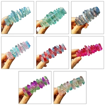 Boem Femei Franceză Primăvară Clip De Păr Handmade Multicolor Prime Cristal De Cuarț Ac De Păr Bijuterii Vintage Coada De Cal Agrafele