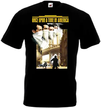 Once Upon a Time In America v3 T-shirt negru film poster toate mărimi S-3XL Mâneci Scurte, din Bumbac de Moda Tricou Transport Gratuit