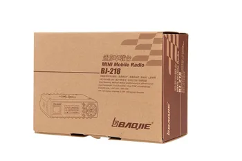 BAOJIE BJ-218 Mini Masina de Walkie Talkie 10KM 25W Dual Band VHF/UHF 136-174mhz 400-470mhz 128CH Mobile Radio Auto Radio Emisie-recepție