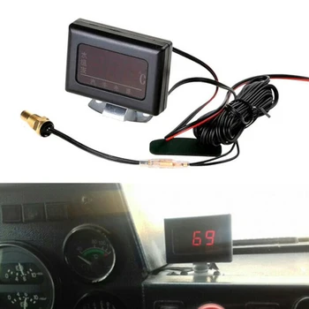Auto Universal Digital de Apă Indicator de Temperatură Kit 16MM 12/24V Auto Motor Senzor Temp Plug
