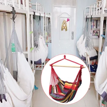 Hamac Agățat Scaun De Grădină Acasă Adulți Copii Mobilier Cu Perna Aer Liber Leagăn Îngroșat Relaxare În Interior Panza Dormitor