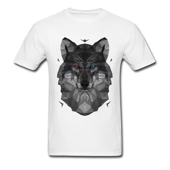 Tipi Cool Camasi Barbati Geometrice 3D Lup Tricou Bumbac Colegiu Tineri Tricouri de Vară Liderul Teen Wolf Topuri Tricouri