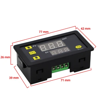 W3230 Termostat Controler de Temperatura Termostat de Control Termometru Controller 12V/24V/220V 40%OFF