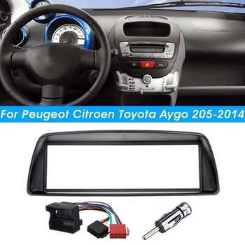 Radio auto Măștii Panoului de Cadru 1 Din CD-DVD o Liniuță Interior Capac Ornamental pentru Citroen C1 Toyota Aygo pentru Peugeot 107