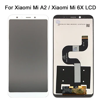 Pentru Xiaomi Mi A2 MIA2 Display LCD Digitizer Touch Screen de Asamblare pentru Xiaomi Mi 6X MI6X Inlocuire Reparare Piese de Alb 5.99 inch