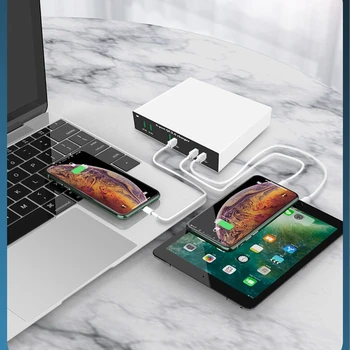 6-Port 18W Încărcare Rapidă QC3.0 USB Rapid Incarcator Adaptor Hub pentru Mobil Tablet
