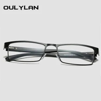 Oulylan Ochelari de Citit Bărbați Femei Jumătate Cadru Anti-oboseala EyeglassesTitanium Ochelari Dioptrii Ochelari +1.0 1.5 2.0 2.5 3.0 3.5