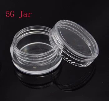 Sclipici unghii sticle de 2.5 g, 3g 5g bijuterii cutie transparentă cosmetice crema 100BUC/LOT kit de călătorie crema borcan de Unghii sticle