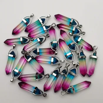 Moda cristal de sticlă pilon Pandantive & coliere pentru a face Bijuterii farmec nou pendul accesoriu 24buc/lot transport Gratuit
