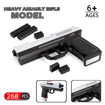 300pcs Revolver, Pistol, ARMA Putere Blocuri SWAT Armata Militară Model Cărămizi Joc de Fotografiere Arma Jucarii Pentru Baieti Cadouri