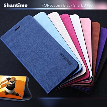 Lemn de cereale PU Caz din Piele Pentru Xiaomi Black Shark 3 Pro Caz Flip Pentru Black Shark 3 Pro Caz de Telefon Moale din Silicon Capac Spate