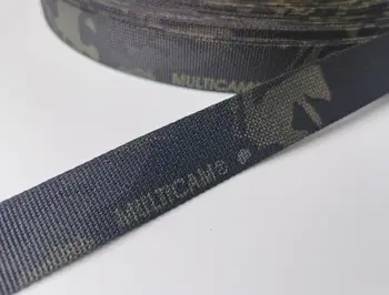 3M Lungime 25mm Negru Camuflaj Jacquard Chinga Curea de Imprimare Vopsire MCBK DIY