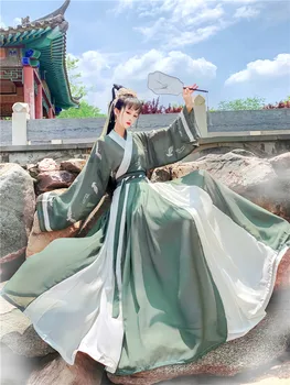 Rochie Chinez Stil Oriental Zână Hanfu Costum Cosplay Vechi Tradițional Elegant Dinastiei Tang Princess Performanță Haine