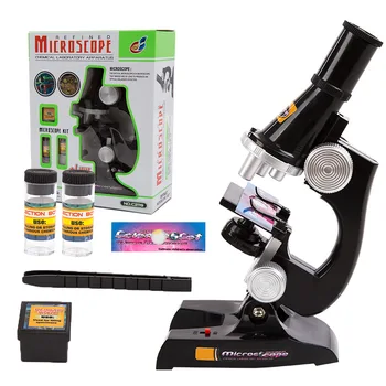 Copii STEM Jucării 100X-200X-450X Rafinat Microscop Biologic pentru Copil Microscop Kit de Acasă de Știință Școală Jucarii Educative TY501