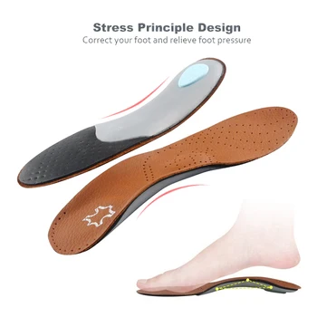 Soumit Semele Ortopedice din Piele Masaj Pantofi Pad Arc Mare Suporturi pentru Picior Plat Insertii de Ortezare Branț Palmilha Pantofi Tălpi
