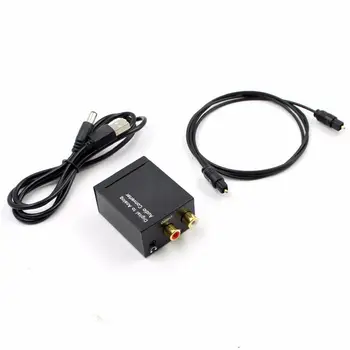 Digital la Analogic Convertor Audio Amplificator cu Decodor Fibră Optică, cablu Coaxial Semnal Analogic Audio Stereo cu Adaptor de 3,5 MM Jack 2*R
