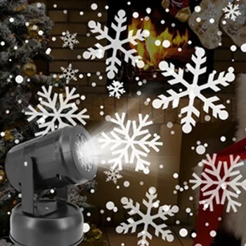 2020 Crăciun Fulg de nea cu Laser Lampă de Ninsoare Proiector Mișcare Zăpadă Grădină Laser Proiector Lampa Pentru Petrecere de Anul Nou decor