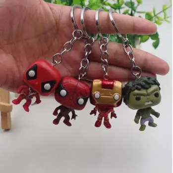 4 buc/set Jucarii 4 Thanos Thor, Captain America Pantera Iron Man, Deadpool Keychain Keyring de Colectare de Jucării