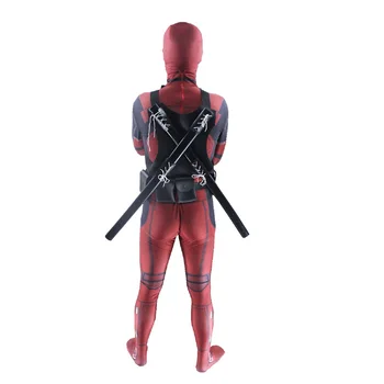1:1 Deluxed Adulți / Copii Deadpool Cosplay Costum Salopeta Spandex Zentai Costum De Super-Erou