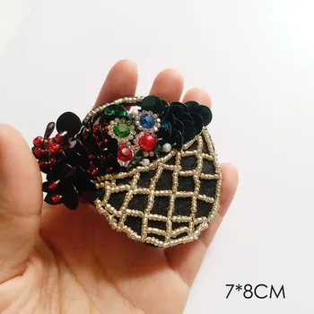 3D pasăre flori peacock Handmade cu margele Stras Patch-uri pentru haine DIY paiete broderie Patch-uri aplicatiile decorative parches