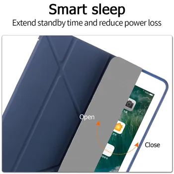 Pentru Ipad Air 4 2020 Smart case Sta Subțire PU Piele Acoperi Caz Moale Pentru aer 4 10.9 A2072/A2316/A2324/A2325 Auto Sleep/Wake up