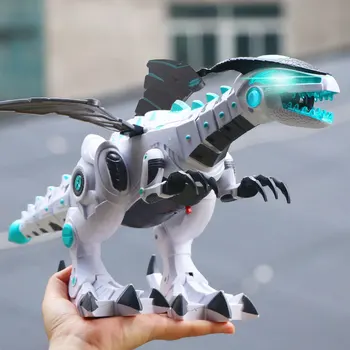 Control De La Distanță Mare Animal Electric Inteligent Robot De Lupte Dragon, Dinozaur Spray Dinozaur Mecanic Jucarii Pentru Copii Bb50