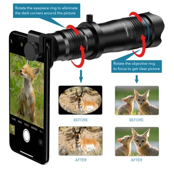 APEXEL Optic lentilă aparat de fotografiat telefon HD. 28X teleobiectiv cu zoom monocular cu mini selfie trepied pentru Huawei, Xiaomi toate Smartphone