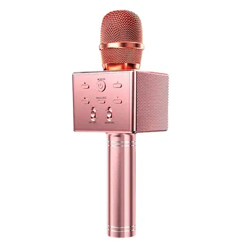 Wireless Karaoke Microfon Aliaj de Aluminiu Portabil Multifuncțional 3 mai Tare Difuzoare de 15W Player Schimbătoare de Voce