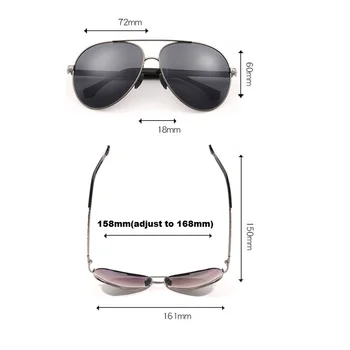 Vazrobe de sex masculin ochelari de soare femei supradimensionat ochelari de soare 2018 polarizate 160mm mari unisex aviației nuante oglindă mare mare