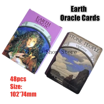 Versiunea în limba engleză Pământ de carduri oracle tabla de joc(6 stil de a alege),misterul de tarot joc de cărți pentru femei