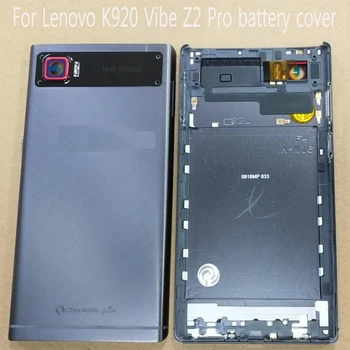 Pentru Lenovo K920 Vibe Z2 Pro, Dual SIM, 4G LTE, baterie de acoperire de protecție de protecție capacul din spate cu lentile Piese de schimb