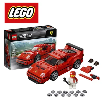 LEGO Speed Champions Ferrari F40 Competizione 75890 Kit de Construcție (198 de Bucăți) Lego Ninjago Blocuri DIY de Învățământ
