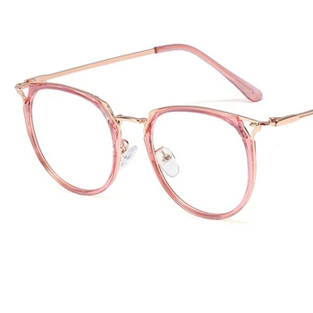 Clar Cat Ochelari Rame pentru Femei la modă de Moda de Brand de Lux Aliaj Ochelari de sex Feminin transparent Calculator Femei ochelari