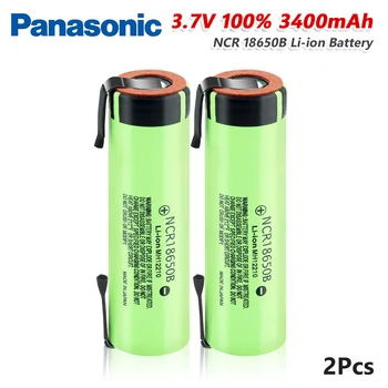 Panasonic 3.7 V 18650 baterie baterii pentru Lanternă Mare de Scurgere 20A 3400mAh NCR18650B Baterie Reîncărcabilă Cu DIY Nichel File
