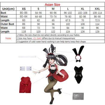 ROLECOS Anime Data Un Live Cosplay Costum Kurumi Tokisaki Cosplay Costum Sexy Femei Salopeta de Halloween Bodysuit Vesta Set Complet