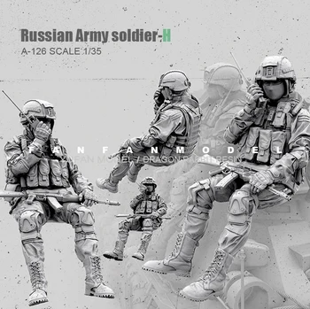 1/35 Rășină Figura Kituri rusă Modernă soldat al Forțelor Speciale de auto-asamblat-O-126
