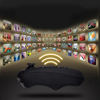 Wireless Bluetooth Control de la Distanță Vr Controler Pentru Android, Ios Joc 3D cu Ochelari de Realitate Virtuală, Gamepad Joystick Negru