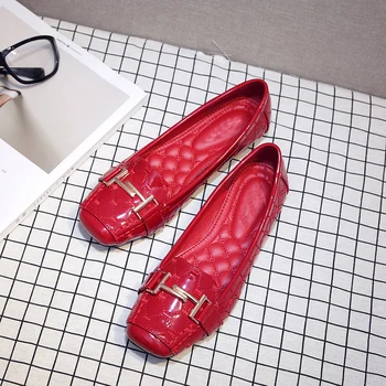 CEYANEAO2019 designer de moda pantofi Pantofi pentru femei doamnelor roșu femei pantofi deget de la picior pătrat pantofi scarpe donna viță-de-vie mocasini femei