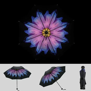 ALEA Noi Creative Model Floare Pliere Ploioase, Umbrela Anti-UV, Impermeabil de Protecție solară Umbrelă de soare Flori Umbrele de sex Feminin YS016
