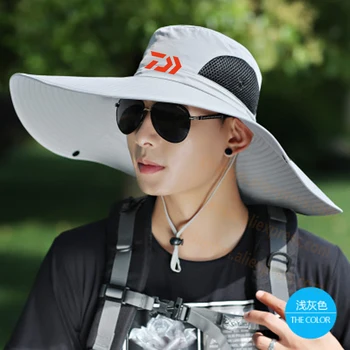 2020 Daiwa Pescuit Capac Protectie UV Acoperi Soarele a Proteja Oamenii DAWA Pescuit Pălării în aer liber Camuflaj Sport Drumetii Cozoroc Pălărie