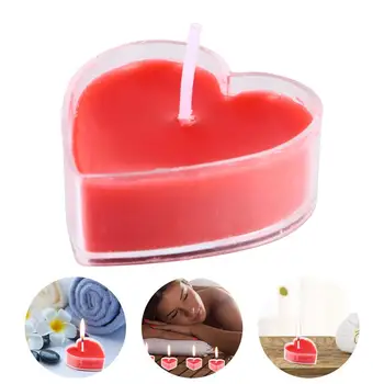 9Pcs Delicate Lumanari Parfumate in Forma de Inima cu Aroma de Lumânări Acasă Nunta Podoabă Rosu cu Aroma de Capsuni Aroma de Trandafiri Roz