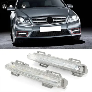 W212 Faruri W204 Drl Lumini de Zi cu LED pentru Mercedes-Benz C250 Faruri Lumina de Zi Lumini de Ceață Lămpile de Ceață Ceață