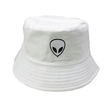 Unisex Brodate Străin Pliabil Găleată Pălărie de Plajă Palarie de Soare Strada Pălărie Pescar în aer liber Capac Bărbați și Femei Pălărie