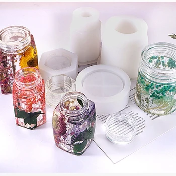 1 Set Cristal Rășină Epoxidică Mucegai Cutie de Depozitare Turnare Mucegai Silicon Meserii DIY Recipient de Bijuterii Decoratiuni fabricarea de Unelte