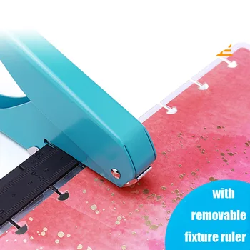 Creative Singur Pumn Gaura Disc Inel DIY Hârtie de Tăiere Perforator Craft Mașină Detasabil Cu Prindere Conducător Birouri de Papetărie