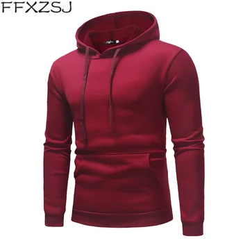 FFXZSJ Brand 2019 tricou barbati hanorace barbati Standard Complet Regulate cu Gluga Casual Bumbac Solidă hoodie
