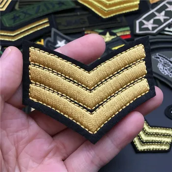 30pcs /lot Armată Militar Patch-uri Dungi pentru Haine EmbroideredIron Pe Insigne Tactice Autocolante pentru Rucsac Aplicatii